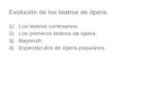 Evolución de los teatros de ópera por Ignacio Losana