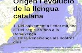 Origen i evolució del català