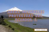 AREAS NATURALES PROTEGIDAS DEL ECUADOR