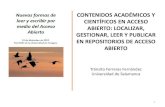 Contenidos académicos y científicos en Acceso Abierto: Localizar, gestionar, leer y publicar en repositorios de acceso abierto. Tránsito Ferreras Fernández