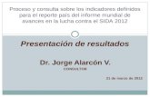 Presentacion de Resultados Informe Nacional de Progreso 2012