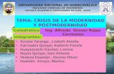 Crisis de la modernidad y postmodernidad