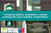 Lake Sagaris - Transporte público, ciudadanía y cambio: participación para ciudades “sustentables”