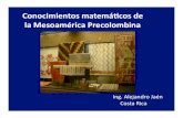 Conocimientos Matemáticos de la Mesoamérica Precolombina