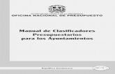 Manual De Clasificadores Presupuestarios Para Los Ayuntamientos