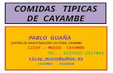 Comidas T­picas de Cayambe - Pablo Gua±a