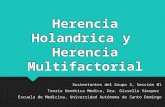 Herencia holandrica y herencia multifactorial, Genetica Medica