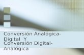 ConversióN AnalóGica Digital  Y ConversióN Digital AnalóGica