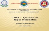 Concepto y ejercicios basicos de logica matematica