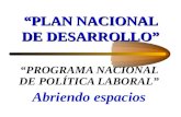 Programa nacional de política laboral