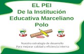 Presentación del pei de la institucion educativa marceliano polo
