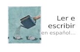 Ler e escribir (en español)
