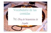 Vocabulario de las comidas. blog de hispanistas de agadir.