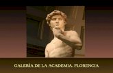 6. Galería de la Academia. Florencia.