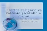 Libertad religiosa en colombia realidad o utopia