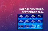 Horóscopo tauro para septiembre 2014