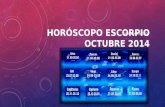 Horóscopo Escorpio para octubre 2014