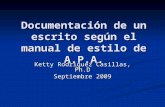 DocumentacióN De Un Escrito Al Estilo Apa 17 De Septiembre 2009 Revised