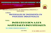 Materiales de ingeniería en procesos industriales    clase 1