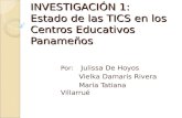 ESTADO ACTUAL DE LAS TECNOLOGÍAS DE INFORMACIÓN Y COMUNICACIÓN EN LA EDUCACIÓN EN PANAMÁ