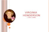 Modelo de cuidado de enfermería Virginia Henderson