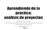 Aprendiendo de la práctica: análisis de proyectos