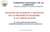 Avances regionales en la lucha contra la TB en el año 2013 en el departamento de La Libertad