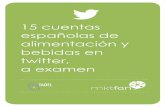 Análisis de 15 cuentas españolas de alimentación y bebidas en twitter