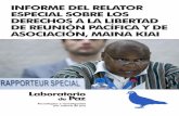 Informe del Relator Especial sobre los derechos  a la libertad de reunión pacífica y de asociación