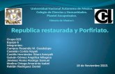 República Restaurada y Porfiriato