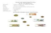 Guia De Matematicas Sistema Monetario Nacional