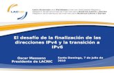 Sesión 13:  La transición de IPV4 a IPV6 – aspectos regulatorios y económicos