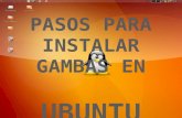 Pasos Para Instalar Gambas En Ubunto