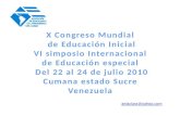 X CongresoMundial de Educación Inicial julio 2010