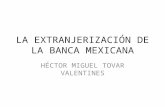 La extranjerización de la banca mexicana. Exposición Héctor Tovar