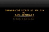 Inauguració SECRET DE BELLESA de Rafi Dominguez