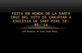 festa en honor de la Santa Cruz del Voto de Canjáyar A ESGLÈSIA DE SANT PERE 18-05-'14