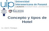 CONCEPTO Y TIPOS DE HOTEL