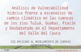 Análisis de Vulnerabilidad hídrica frente a escenarios de cambio climático en las cuencas de los ríos Tuluá, Guabas, Fraile y Desbaratado en el Departamento del Valle del Cauca