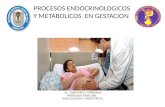 Procesos endocrinologicos y metabolicos durante embarazo