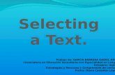 Selecting a text