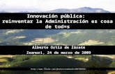 Innovación pública:  reinventar la Administración es cosa de tod=s