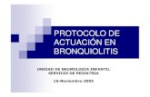 Protocolo de actuación en bronquiolitis