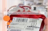 Selección de donantes de sangre