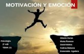 Motivación y emoción. esmeralda,andrea,david,alberto,marta,raquel