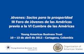 III Foro de Jovenes de las Americas - Proceso de Participacion 2011 - 2012