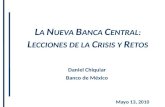 13-05-11 La Nueva Banca Central: Lecciones de la Crisis y Retos