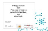 Integración Del  Procedimiento  Administrativo En  MOSKitt