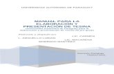 U. Autónoma - Manual para la elaboración y presentación de tesina