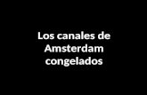 Canale amsterdam-congelato- los canales de Amsterdam congelados
